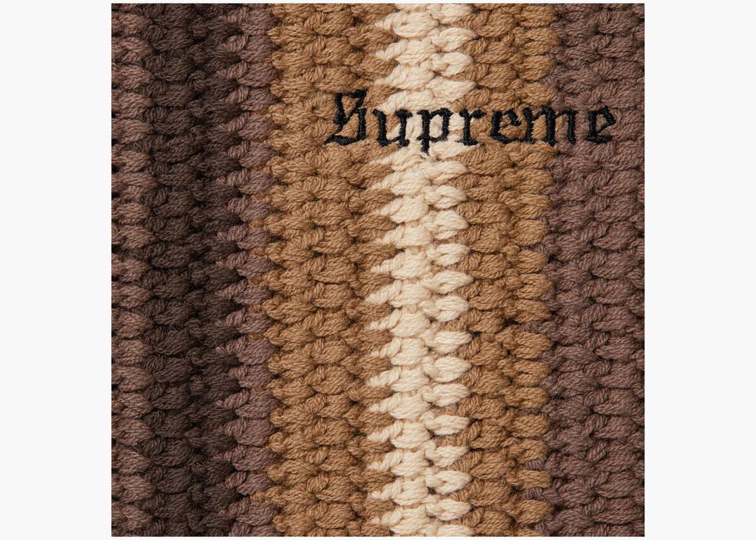 爆売り！ SUPREME HAND CROCHETED SWEATER BROWN M - トップス