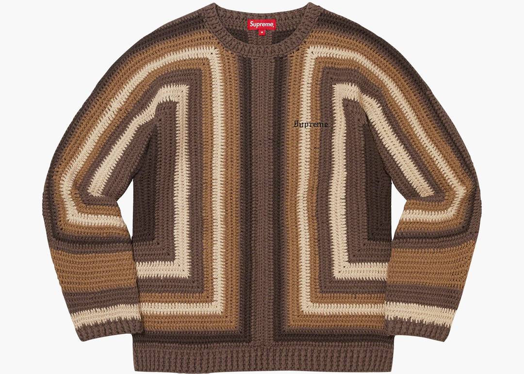 Supreme Hand Crocheted Sweater "Multi"XL