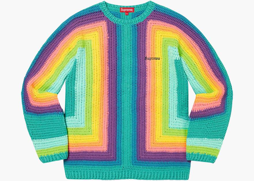 Supreme Hand Crocheted Sweater Multicolor | Hype Clothinga