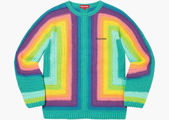 Supreme Hand Crocheted Sweater Multicolor | Hype Clothinga