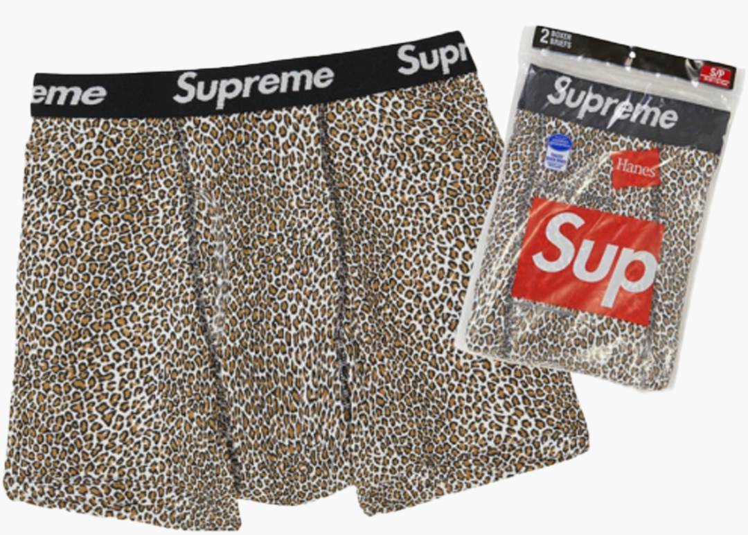 Supreme Hanes Boxer (2 Pack) Briefs Leopard