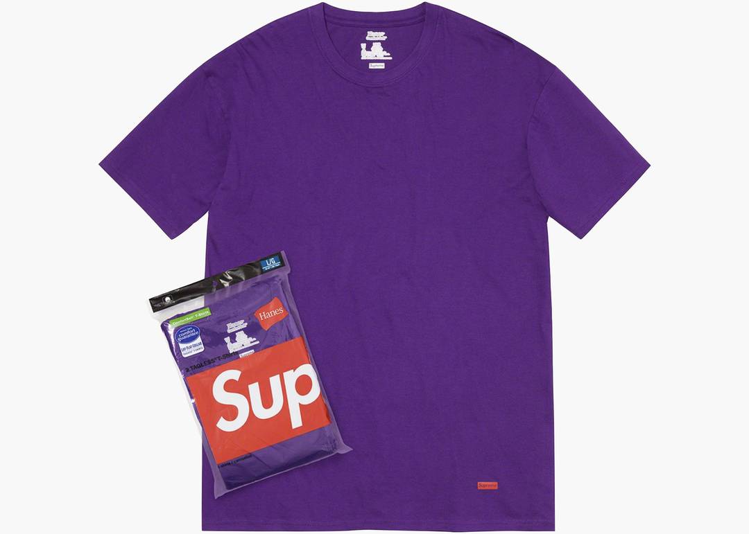 Supreme Hanes Tagless Tees (2 Pack) Checkered Men's - SS18 - US