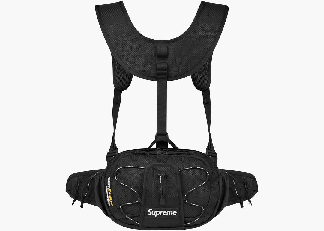 Supreme Harness Waist Bag Black | Hype Clothinga