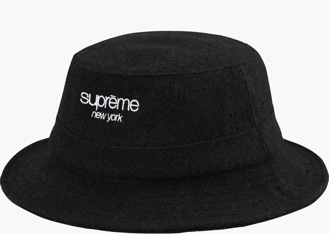 Supreme Harris Tweed Classic Logo Crusher Black | Hype Clothinga