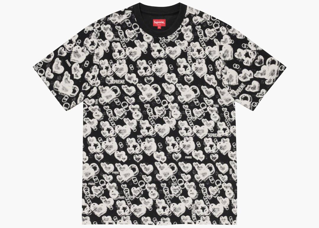 Supreme Hearts S/S Top Black | Hype Clothinga