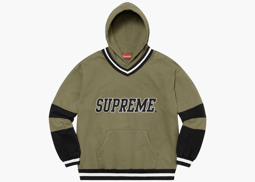 Supreme Hockey Hooded Sweatshirt Light Olive | Hype Clothinga Supreme Hockey Hooded Sweatshirt Light Olive | Hype Clothinga