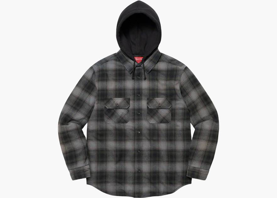 春色3カラー✧ Supreme Hooded Flannel Zip Up Shirt ネル | symcloud.net