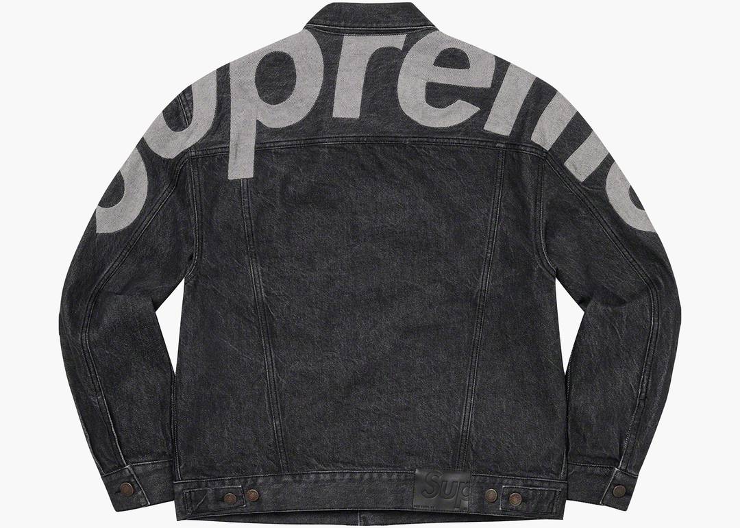 Supreme Patched Denim Trucker Jacket Black Size Extra Large Xl