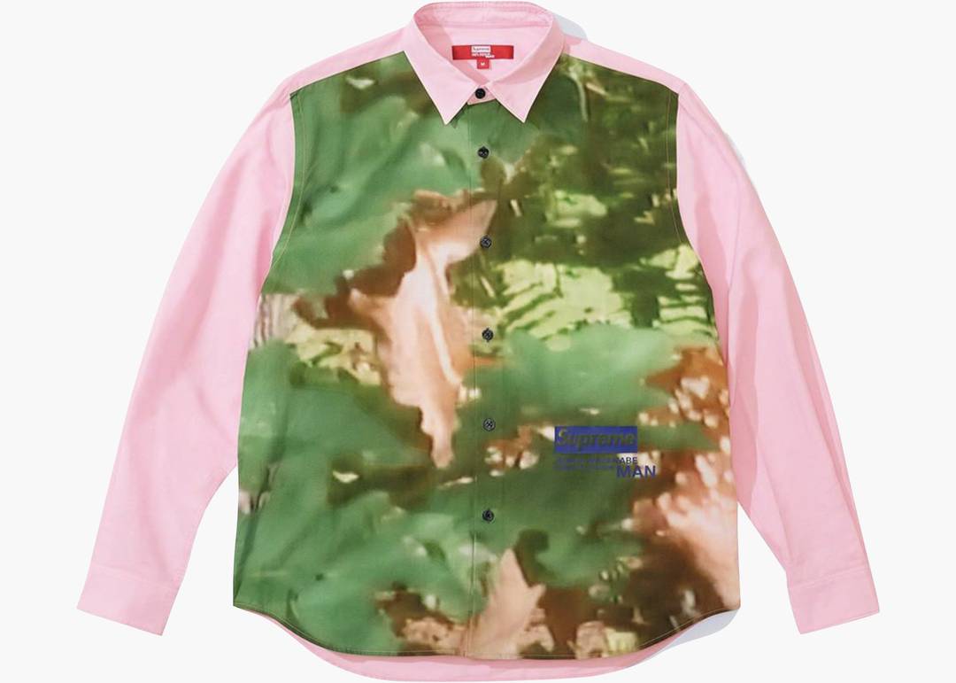 Supreme JUNYA WATANABE CDG MAN Nature Shirt Pink | | Hype Clothinga