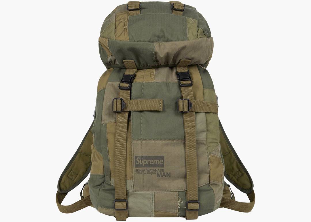 Supreme JUNYA WATANABE CDG MAN Patchwork Backpack Olive