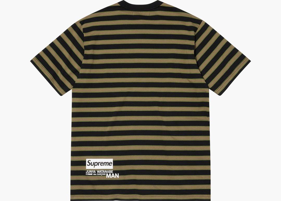 Supreme JUNYA WATANABE CDG MAN Stripe S/S Top Black | Hype Supreme JUNYA WATANABE CDG MAN Stripe S/S Top Black | Hype