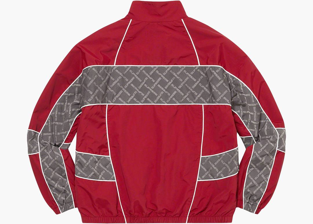 Supreme Jacquard Panel Track Jacket Red | Hype Clothinga