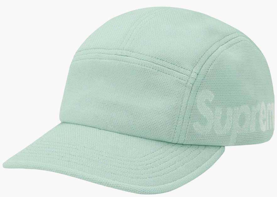 Supreme Jacquard Logo Camp Cap (Green)