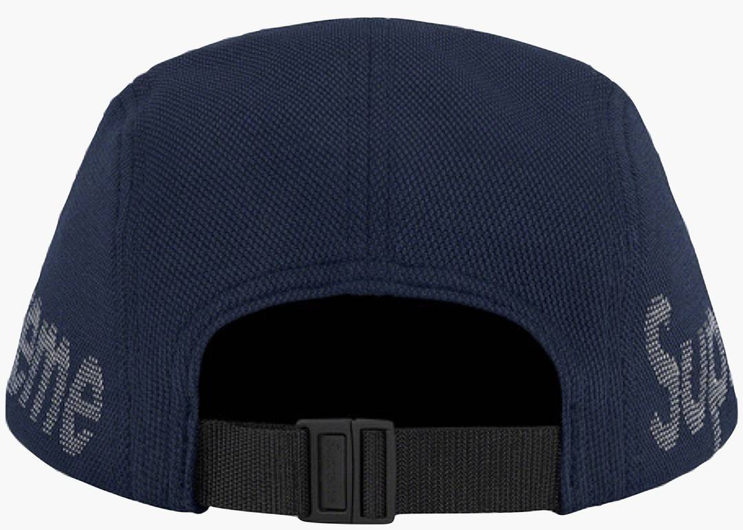 Supreme Jacquard Pique Camp Cap Navy | Hype Clothinga