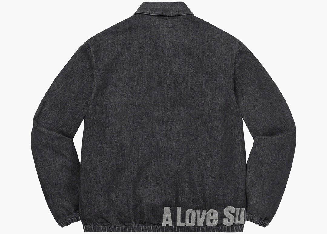 Supreme John Coltrane A Love Denim Harrington Jacket Black | Hype