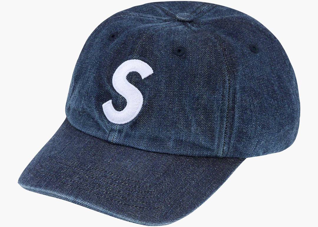 Supreme Kevlar Denim S Logo 6-Panel Indigo | Hype Clothinga