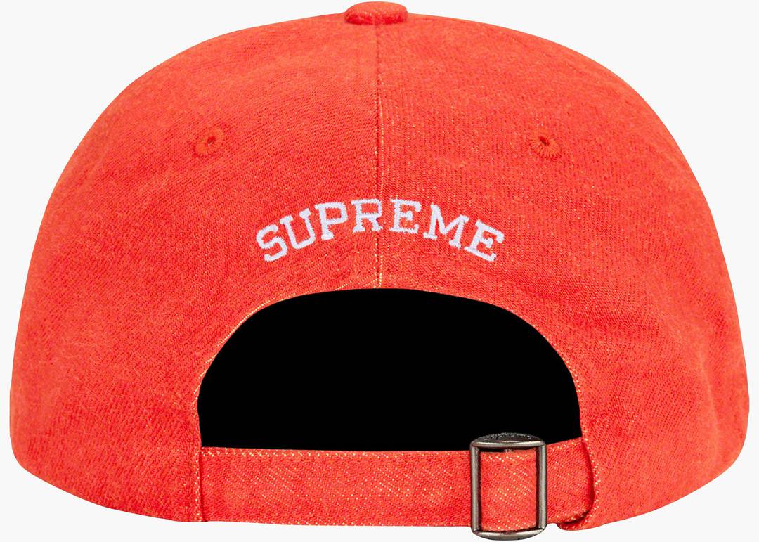 Supreme Kevlar Denim S Logo 6-Panel Red | Hype Clothinga