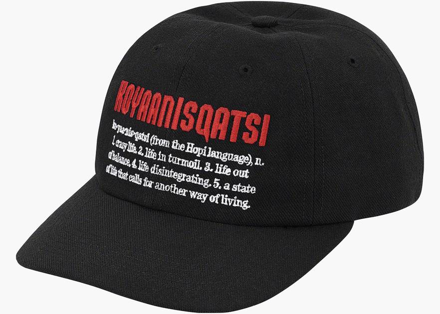 Supreme Koyaanisqatsi 6-panel Hats Black