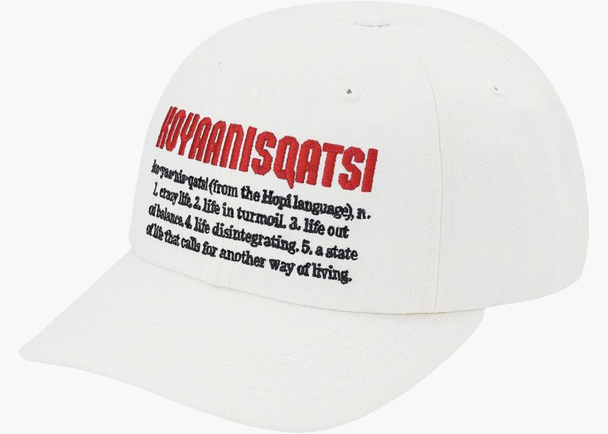 Supreme Koyaanisqatsi 6-panel Hats White