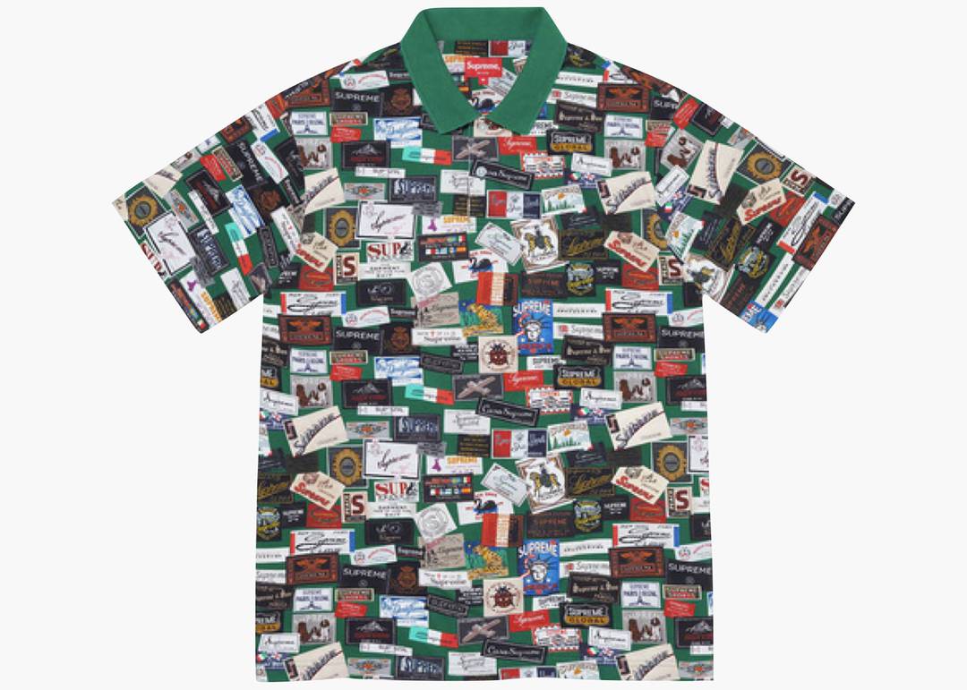 Supreme Labels Polo Green | Hype Clothinga