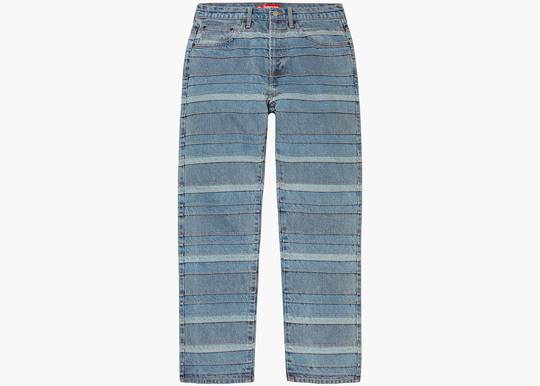 Supreme Layered Jean Washed Blue | Hype Clothinga