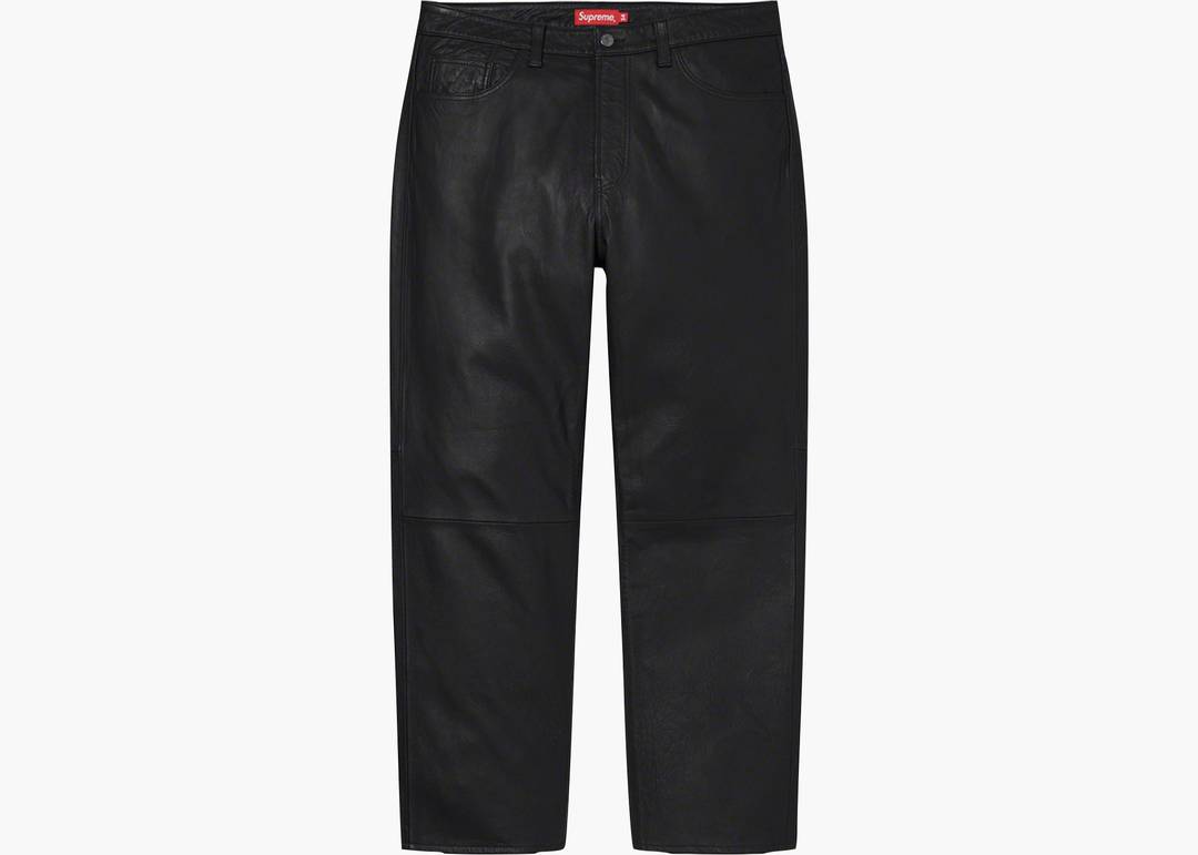 Supreme Leather 5-Pocket Jean Black | Hype Clothinga Supreme Leather 5-Pocket Jean Black | Hype Clothinga
