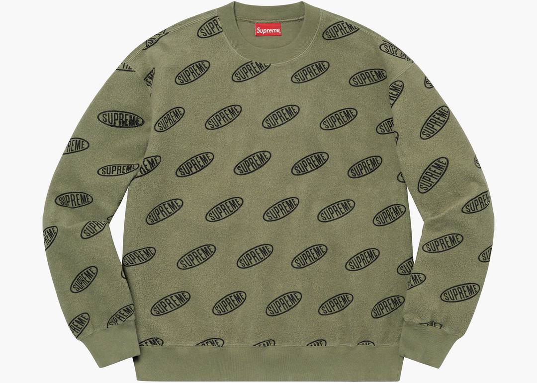 Supreme Liner Crewneck Light Olive | Hype Clothinga