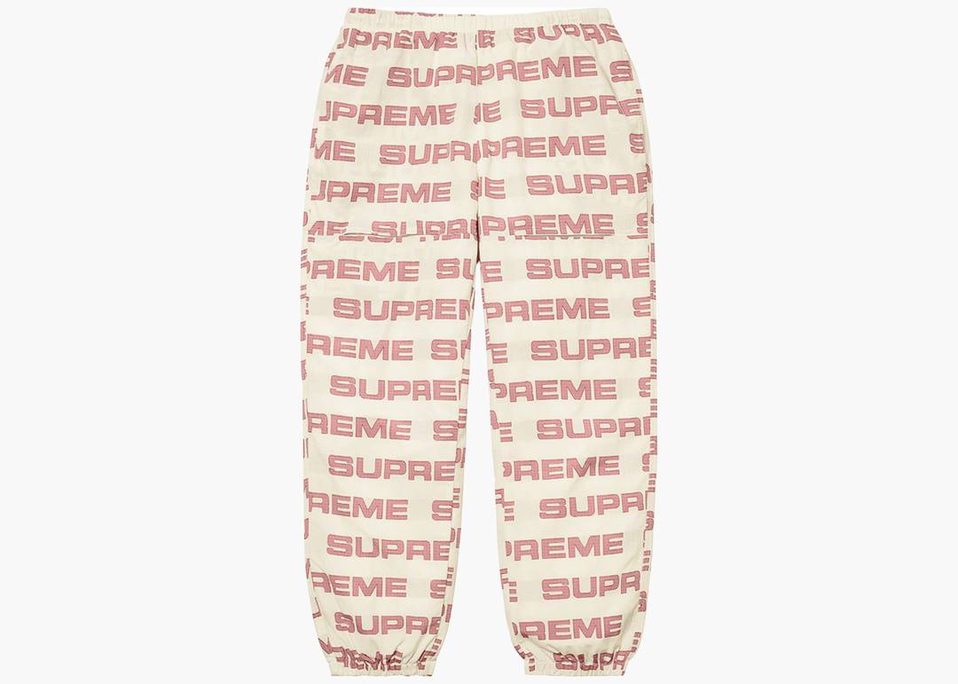 Supreme Logo Ripstop Track Pant Natural | Hype Clothinga