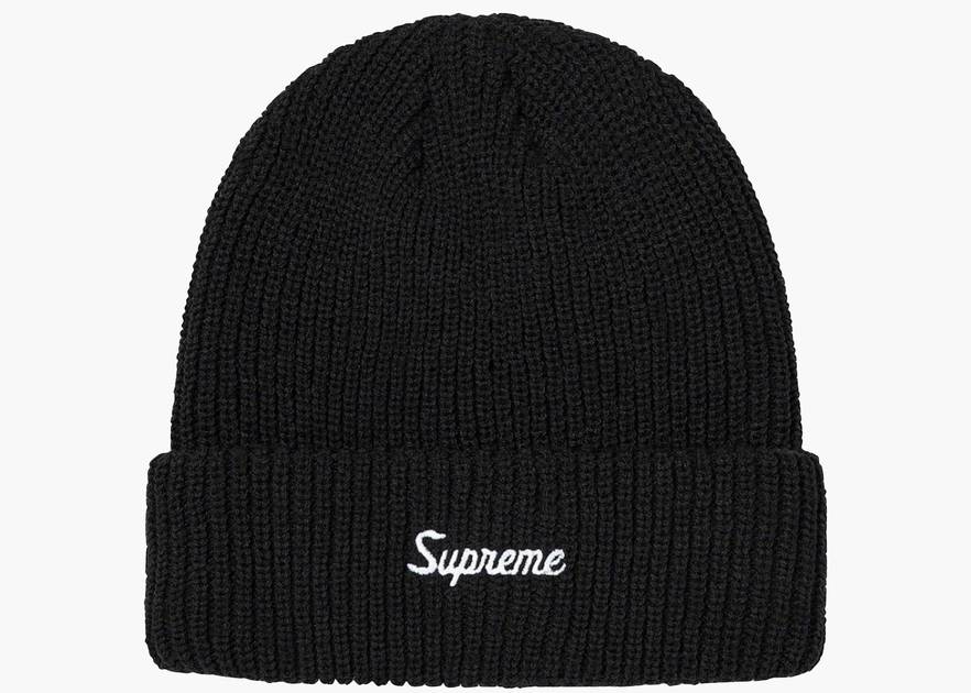 Supreme Loose Gauge Beanie Black