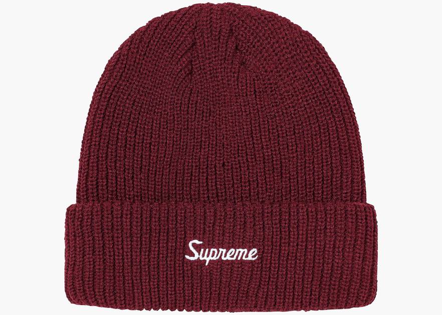 Supreme Loose Gauge Beanie Dark Magenta