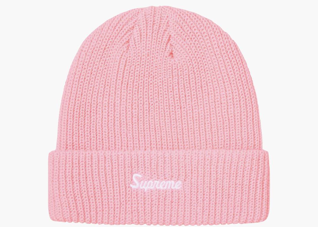 Supreme Loose Gauge Beanie Pink