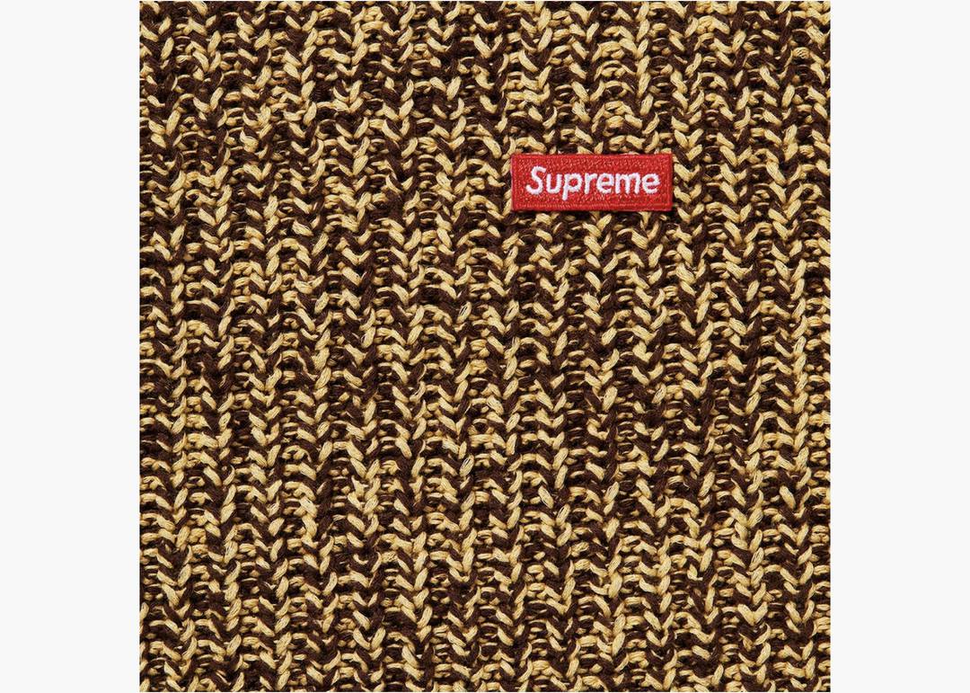 Supreme Mélange Rib Knit Sweater Brown   Hype Clothinga