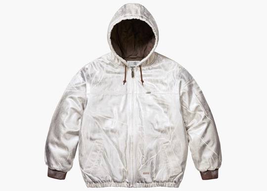 Supreme MM6 Maison Margiela Foil Hooded Work Jacket Natural Supreme MM6 Maison Margiela Foil Hooded Work Jacket Natural