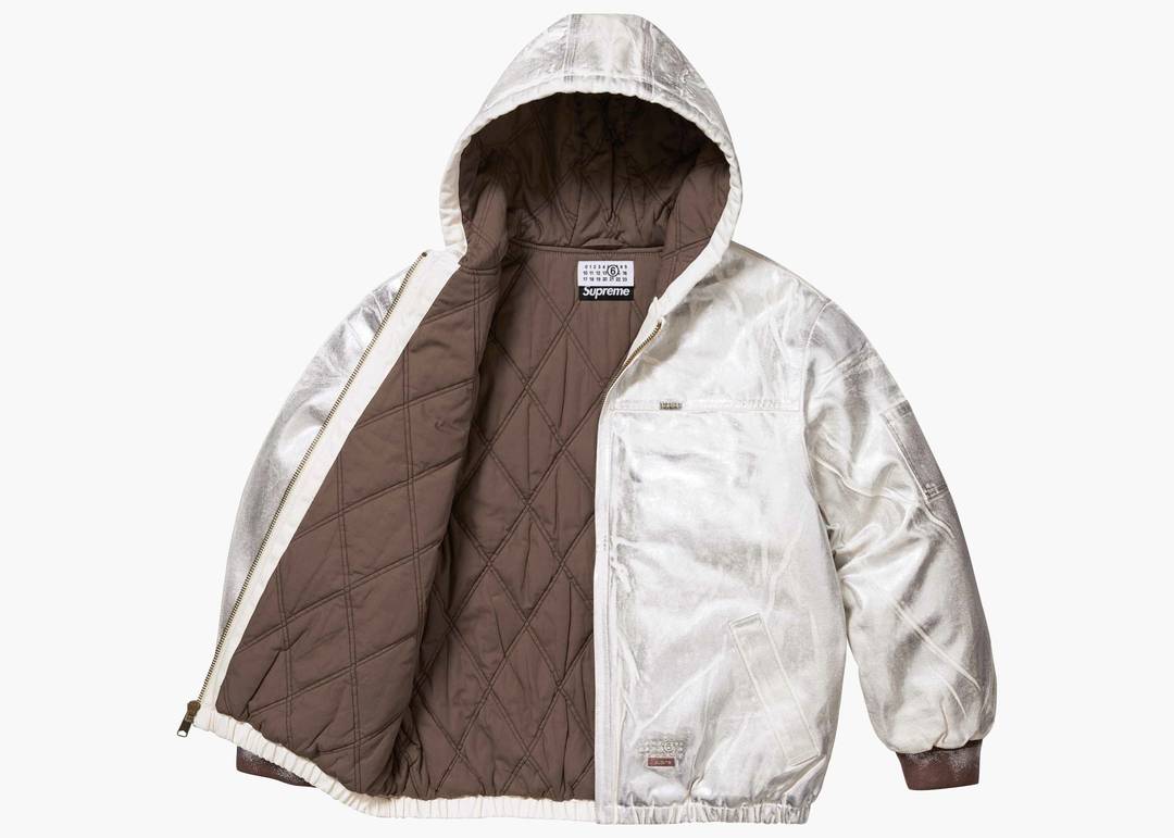 Supreme MM6 Maison Margiela Foil Hooded Work Jacket Natural | Hype 