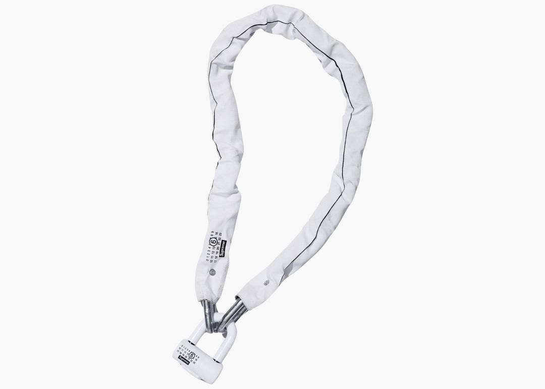 Supreme MM6 Maison Margiela Kryptonite Chain + Disc Lock White 