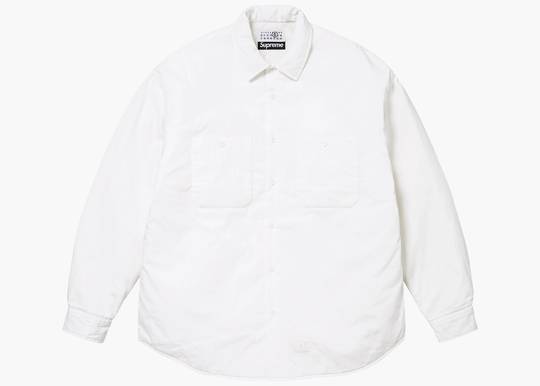 Supreme MM6 Maison Margiela Padded Shirt White SMM6PSWH Hype Clothinga Limited Edition