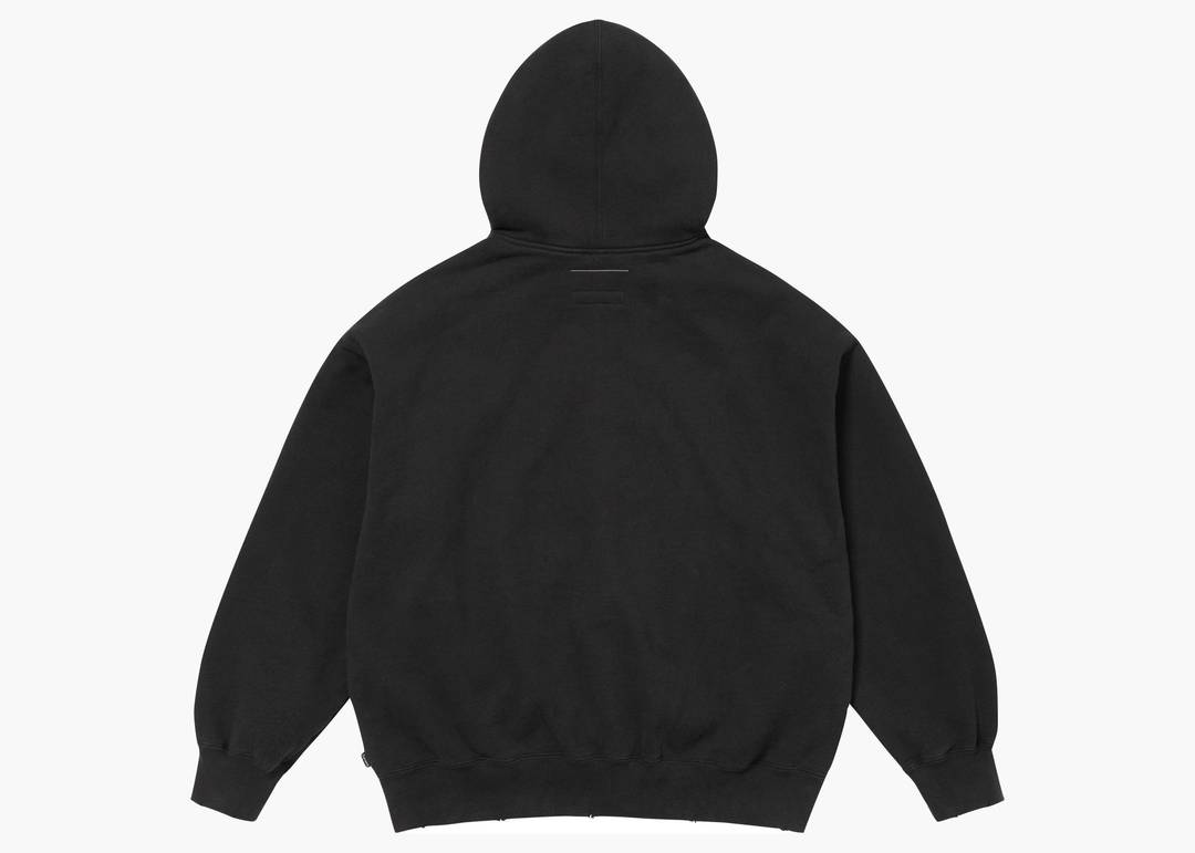 Supreme MM6 Maison Margiela Zip Up Hooded Sweatshirt Black 