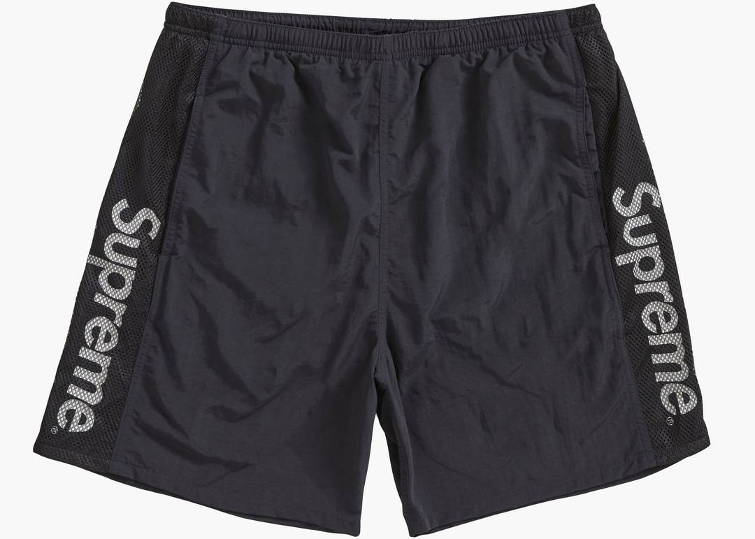 Supreme Mesh Panel Water Short Black | Hype Clothinga