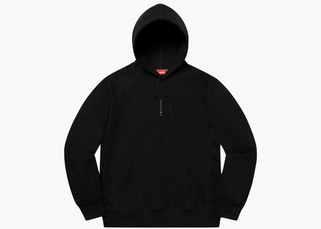 Supreme Micro Logo Hooded Sweatshirt Black | Hype Clothinga