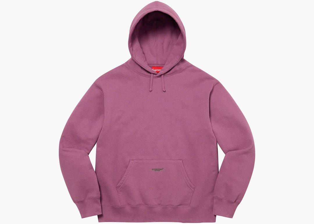 Supreme Micro Logo Hooded Sweatshirt (SS22) Dusty Palm | Hype