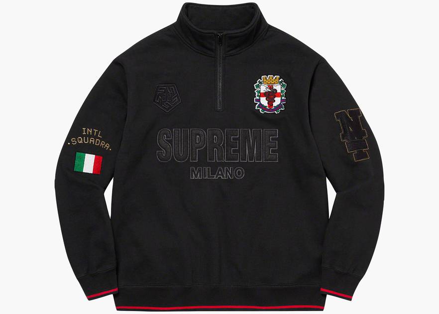 Supreme Milano Half Zip Pullover Dark Green Hype Clothinga