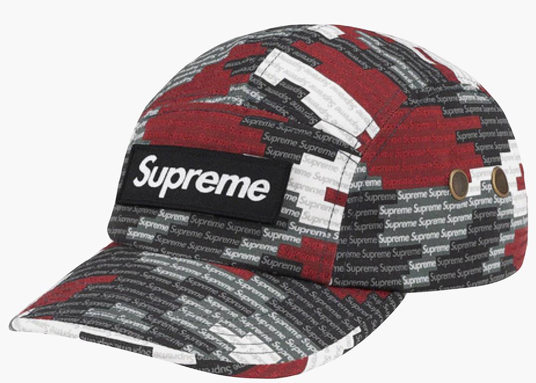 Supreme Military Camp Cap Red Camo   Hype Clothinga