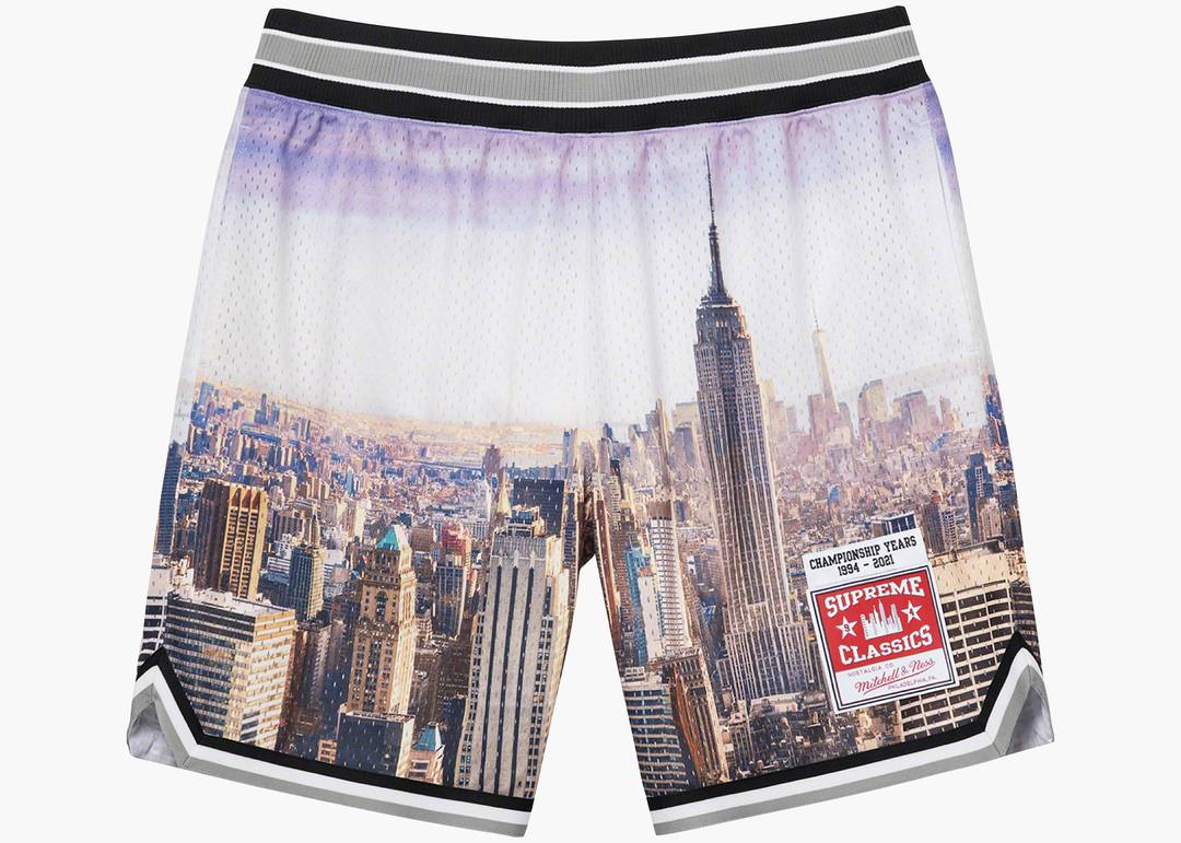 Supreme Mitchell u0026 Ness Basketball Short Skyline