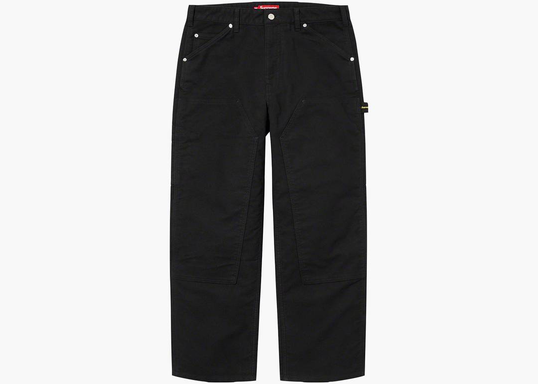 Supreme Moleskin Double Knee Painter Pant Black | Hype Clothinga