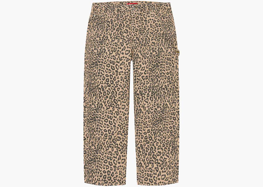 Supreme Moleskin Double Knee Painter Pant Leopard | Hype