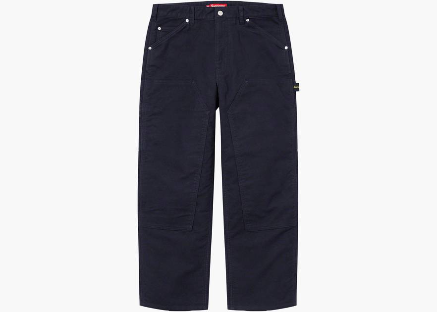 Supreme Moleskin Double Knee Painter Pant Navy | Hype Clothinga