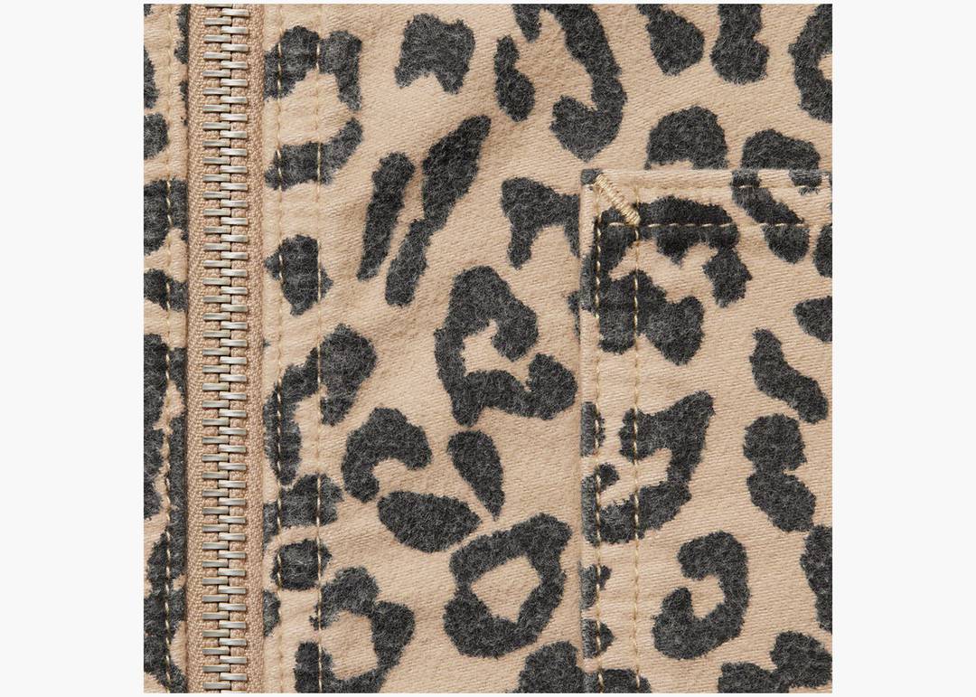 Supreme Moleskin Work Jacket Leopard | Hype Clothinga