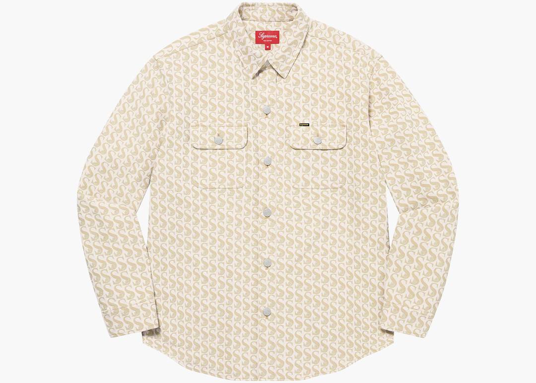 Supreme monogram denim shirt