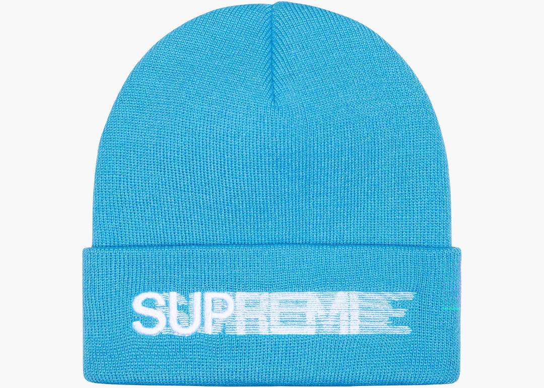 Supreme Motion Logo Beanie (SS23) Bright Blue