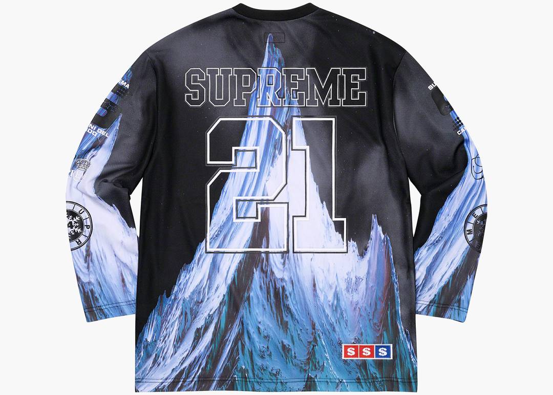 Supreme Mountain Hockey Jersey 黒 Ｍ-